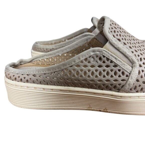 Sofft Somers II Taupe Leather Perforated Mules Slip On Sneakers Shoes Womens 8 - Picture 12 of 16